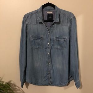 American Eagle Outfitters Chambray (Denim) Shirt